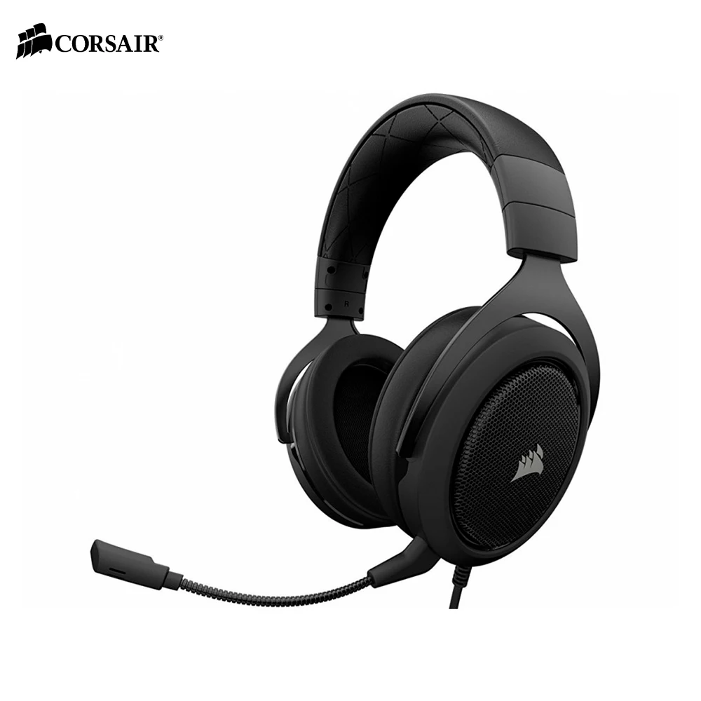 Earphones & Headphones CORSAIR HS50 CARBON Stereo Gaming Headset wired esports computer PC Earphones & Headphones CORSAIR HS50 CARBON Stereo Gaming Headset wired esports computer PC