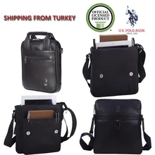Us Polo Assn сумка мужская сумка-почтальонка Мужская PU кожаная сумка через плечо деловая Повседневная сумка маленький портфель