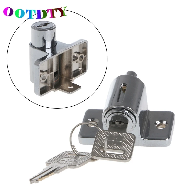 

OOTDTY Zinc Sliding Window Patio Screw Door Locking Pin Push Child Safety Lock