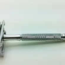 Классический влажное бритье Безопасная бритва с 5 шт Подарочный Двойной Лезвия, ложки с длинной ручкой