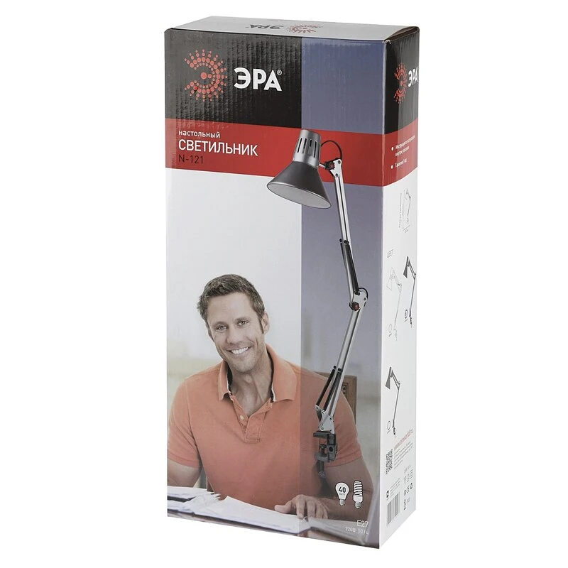  ERA Table Desk lamp bulb E27 40 W N-121-E27-40W white/black