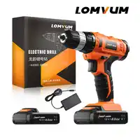 LOMVUM 12 V/16.8 V/21 V แบตเตอรี่ลิเธียมแบบชาร์จไฟได้ไขควงไฟฟ้า Mini เจาะชุด Furadeira สกรูปืน