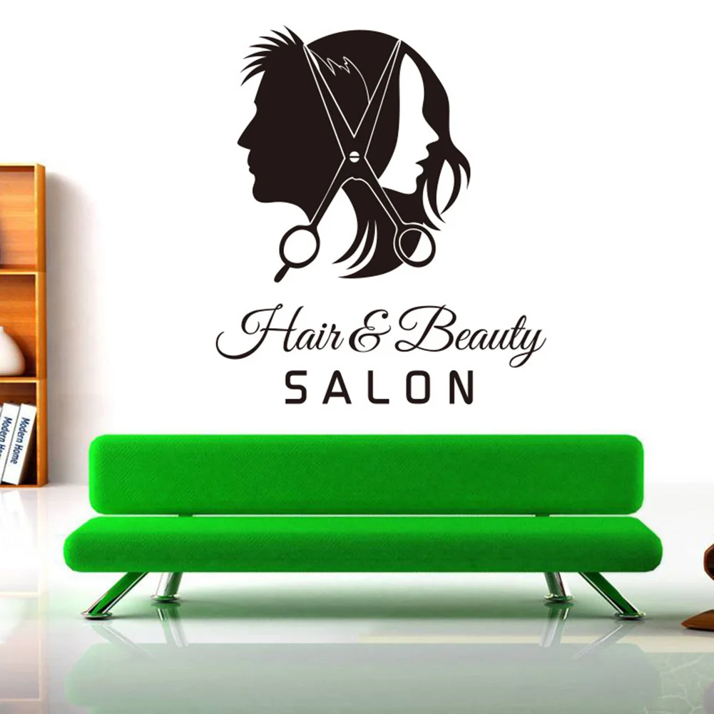 

Hair Salon Barber Shop Wall Decal Art Vinyl Sticker Interior Window Decor DIY Hair Beauty Salon Wall Sticker