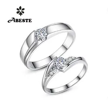 ANI 18K White Gold (AU750) Lovers' Wedding Ring 0.34Carat and 0.47 Carat Certified H/SI1 Real Diamond Couple Engagement Rings цена ANI 18K White Gold (AU750) Lovers' Wedding Ring 0.34Carat and 0.47 Carat Certified H/SI1 Real Diamond Couple Engagement Rings цены онлайн