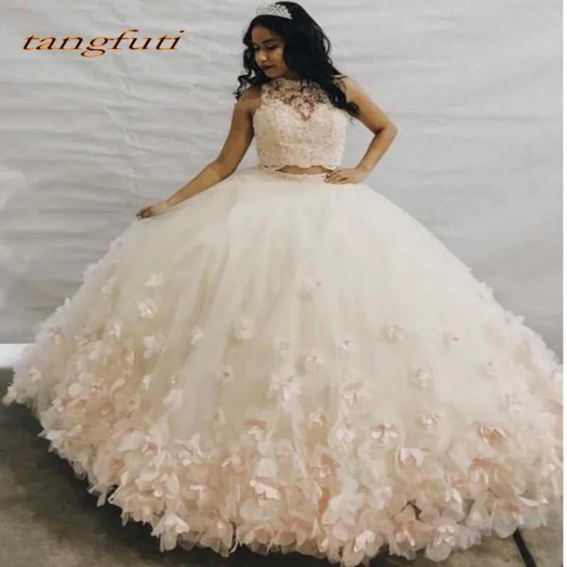 Quinceanera платья бальное платье с длинными два 2 шт. Выпускные вечерние онлайн платье принцессы для выпускного вечера Sweet Sixteen 16 платья vestidos de 15 anos