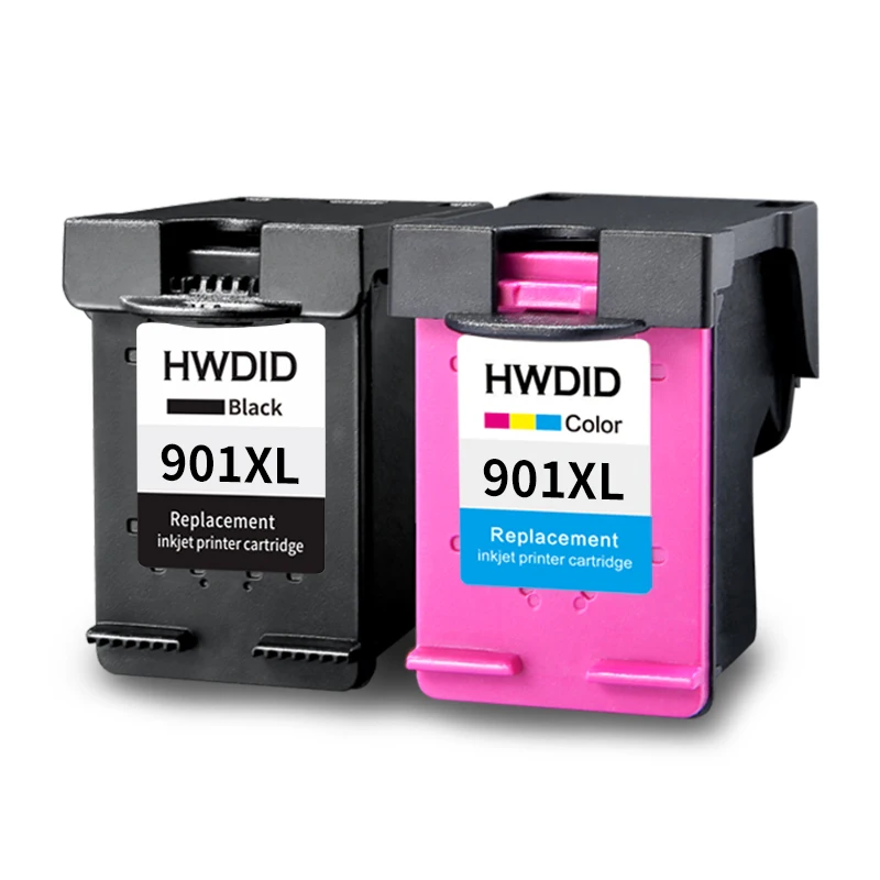 HWDID 901 Заправляемый картридж Замена для hp 901 XL 901XL для hp Officejet 4500 J4500 J4540 J4550 J4580 J4640 J4680c - Цвет: 901XL BK Tri-Color