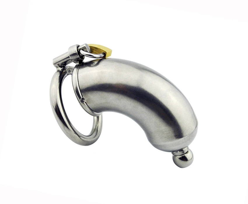

Chastity Locks short Male Stainless Steel Chastity Device Cage Locking Tube Penile lock A017