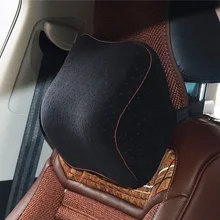 

MALUOKASA Car Pillow Memory Cotton Foam Suede Auto Neck Headrest Vehicular Pillow Breathable Car Seat Head Restraints Pillow