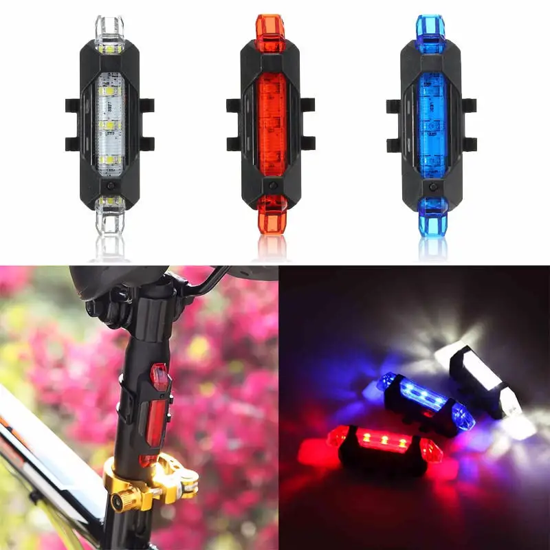 Mising LED Safety Warning велосипедный фонарь 15 люменов предупредительный перезаряжаемый