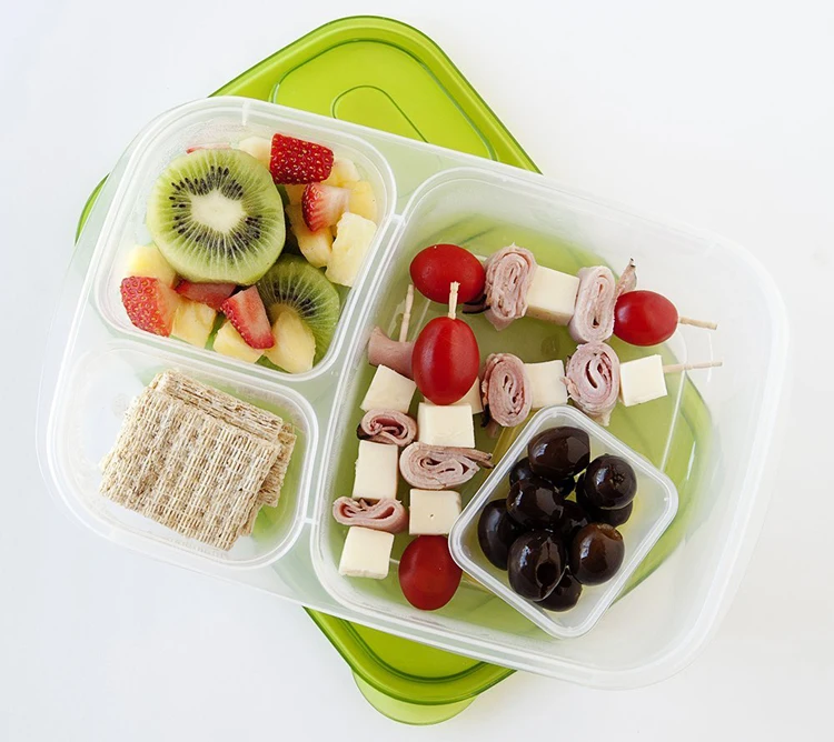 Platic Lunch Bento Box Set Microwave Lunch Container Picnic Food Storage Container With Compartments Kids Bento Box School  (3)