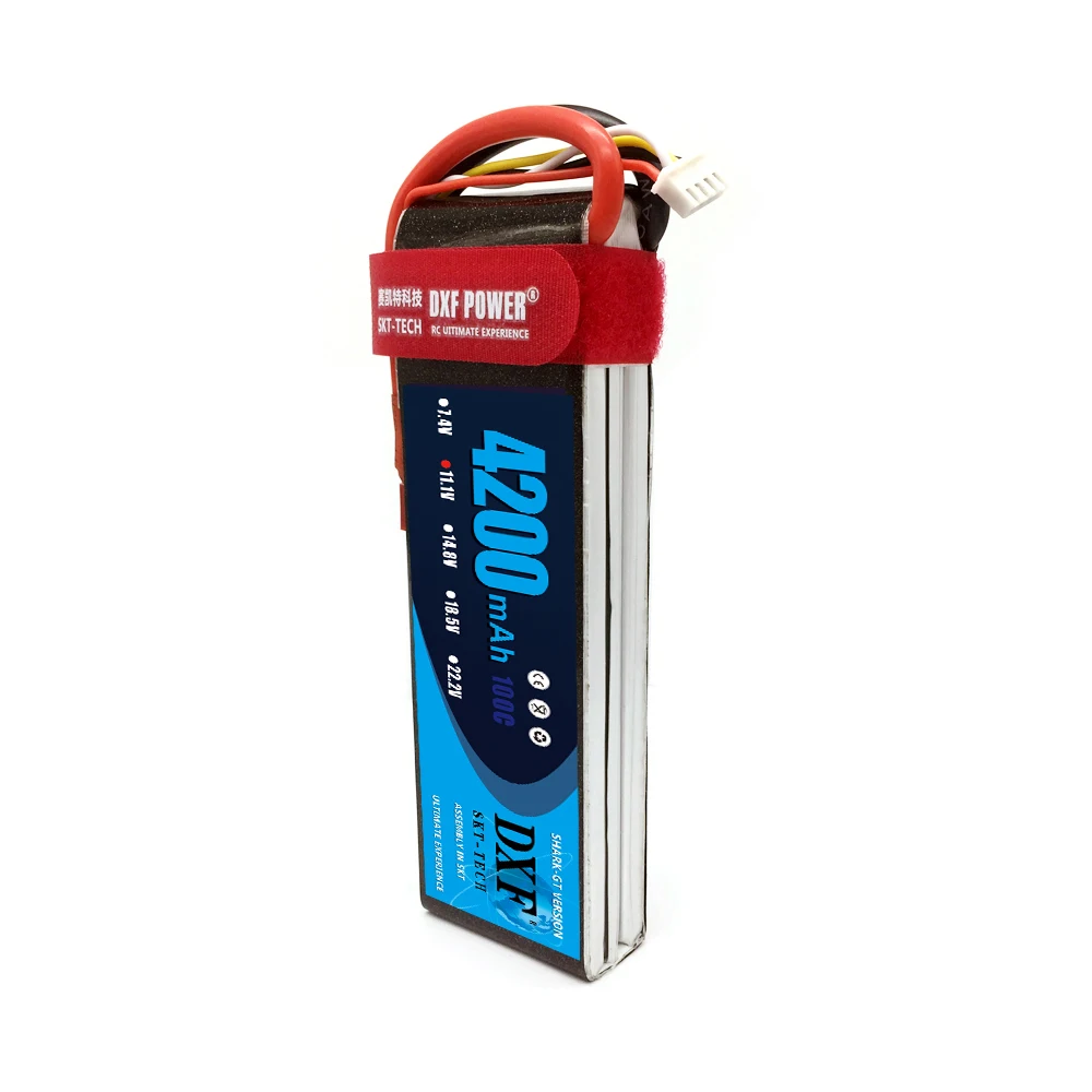 DXF Lipo батарея 11 1 V 4200MAH 100C 3S MAX200C T/XT60 LiPo RC для Rc вертолета автомобиля лодки дрона