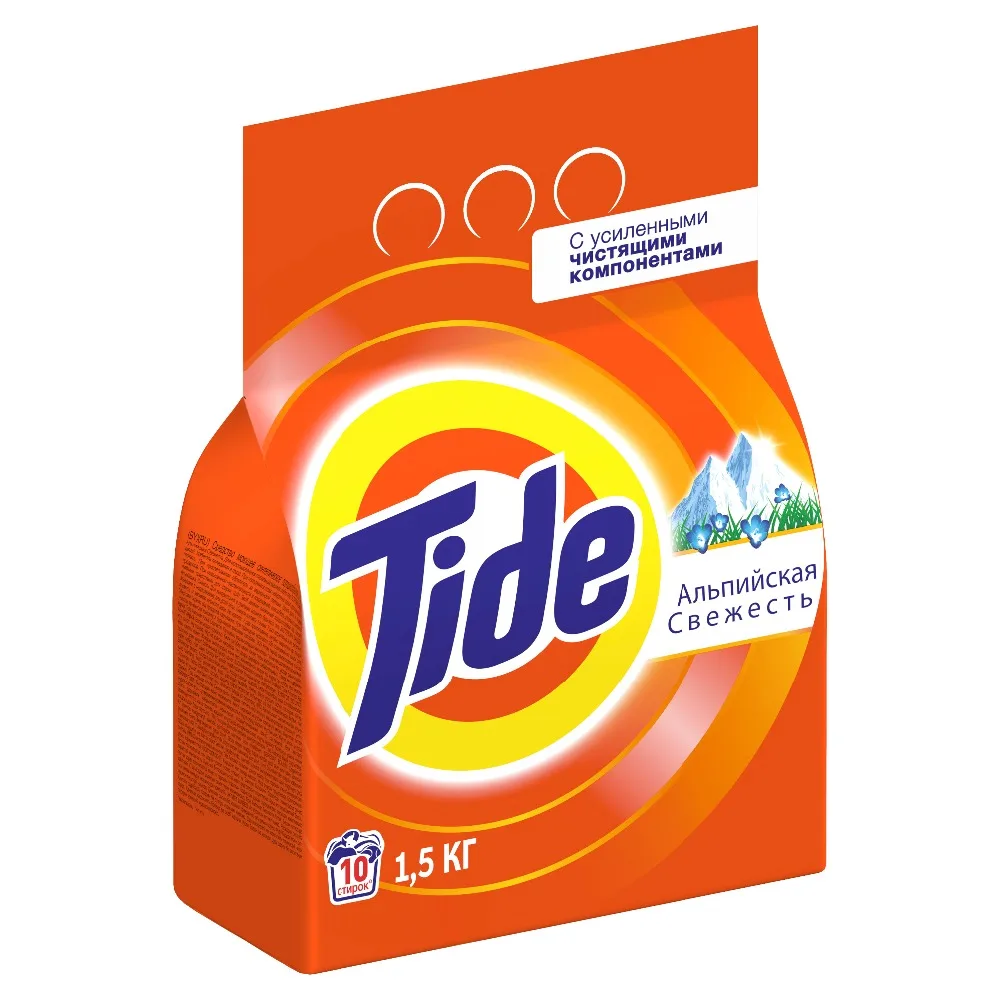 Стиральный порошок Tide автоматический альпийская свежесть 60 стирок 9 кг