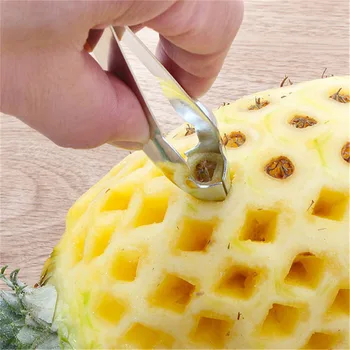 

1Pc Cheap Pineapple Eye Peeler Stainless Steel Cutter Practical Seed Remover Clip Home Kitchen Tools Free Ship