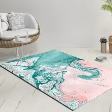 Else Nordec черно-белый ikat скандинавский геометрический 3d принт Противоскользящий килим моющийся декоративный килим Площадь Ковер богемный ковер