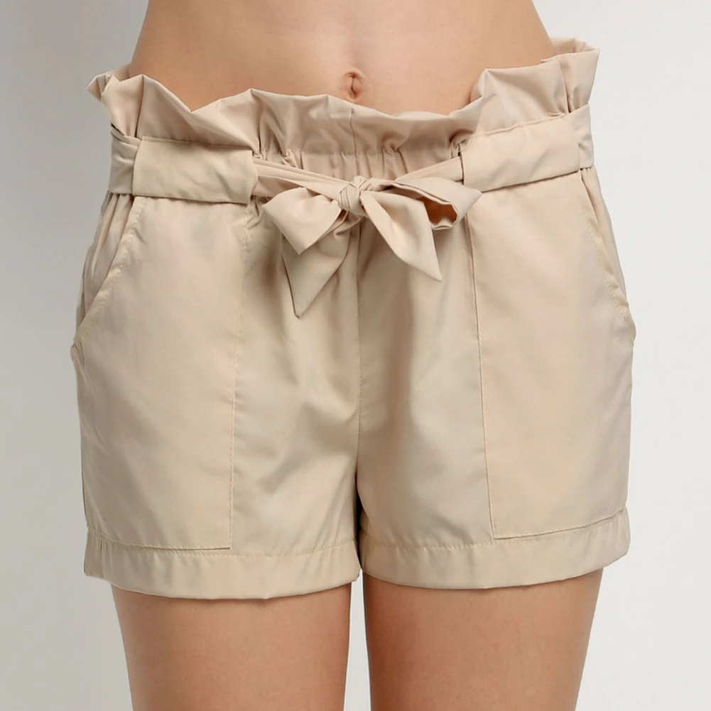 Nueva llegada del verano ocasional Pantalones cortos alta cintura Mujer señora Pantalones cortos playa Pantalones shorts|shorts highladies sexy shorts - AliExpress