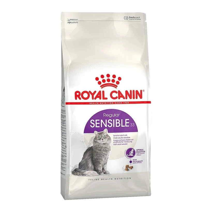 Royal Canin Sensible корм для кошек с чувствительной пищеварительной системой в возрасте с 1 года до 7 лет, 2 кг