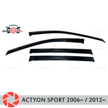 

Window deflector for Ssang Yong Actyon Sport 2006~ / 2012~ rain deflector dirt protection car styling decoration accessories