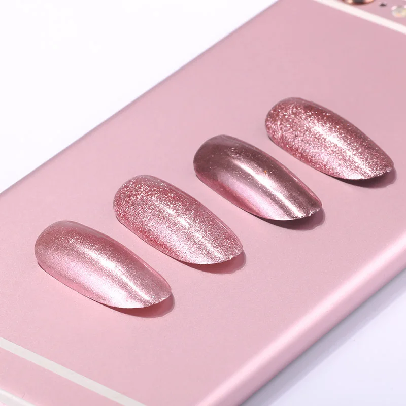 

ROSE GOLD Chrome Mirror Powder Pigment for Nail art 0.2/0.5 Mirror Nail Glitter Rose Gold Nail Art Chrome Pigment Powder