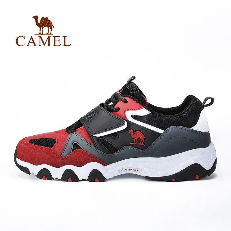 

CAMEL Sports Walking Shoes Men Running Casual Outdoor Platform Breathable Shock Absorbant Sneakers Hook-loop