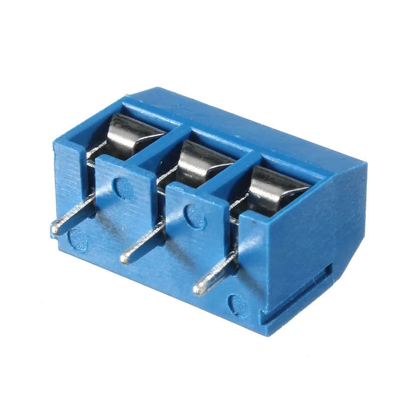 

10pcs 5mm KF-301 3 Pin PCB Mount Block Screw Terminal NF Connector New