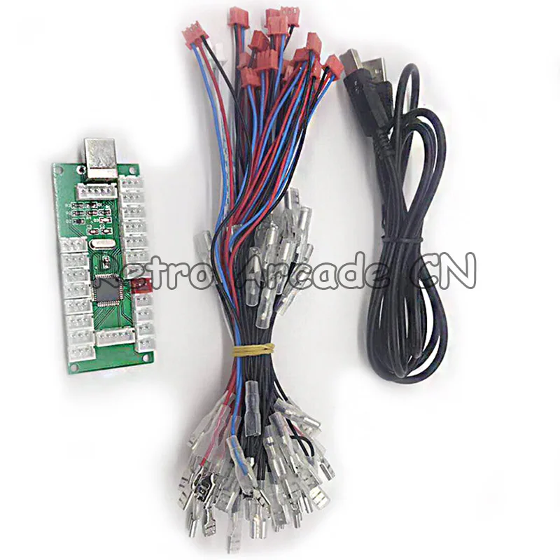 

Zero Delay Arcade USB Encoder To PC LED Joystick button 2.8 / 4.8 / 6.3mm Arcade controller For Arcade Game Control board