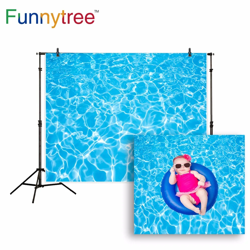 Фон Funnytree для фотостудии плавательный бассейн Летний прохладный детский душ