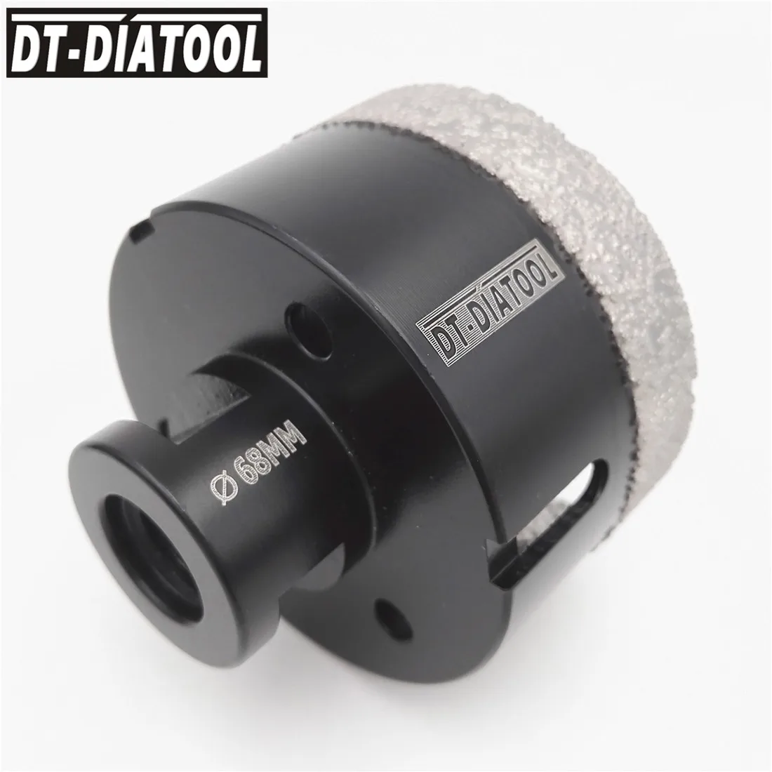 DT-DIATOOL 68mm Dry Vacuum Brazed Diamond Drill Core Bits Hole Saw Professional Drilling granite marble tile M14 thread