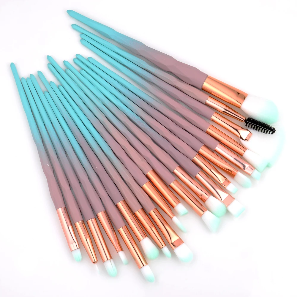 FLD 20Pcs Professional Eyelash Makeup Brushes Set Eye 8 22