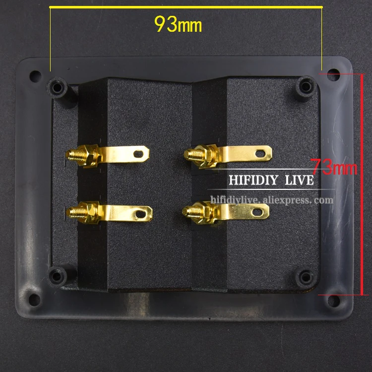 Hifidiy Live-speakers Terminal Box Shell Copper Binding Post Instale Buraco 94x74 mm Wire Cabo Connector Speaker Junction Box - Image 6