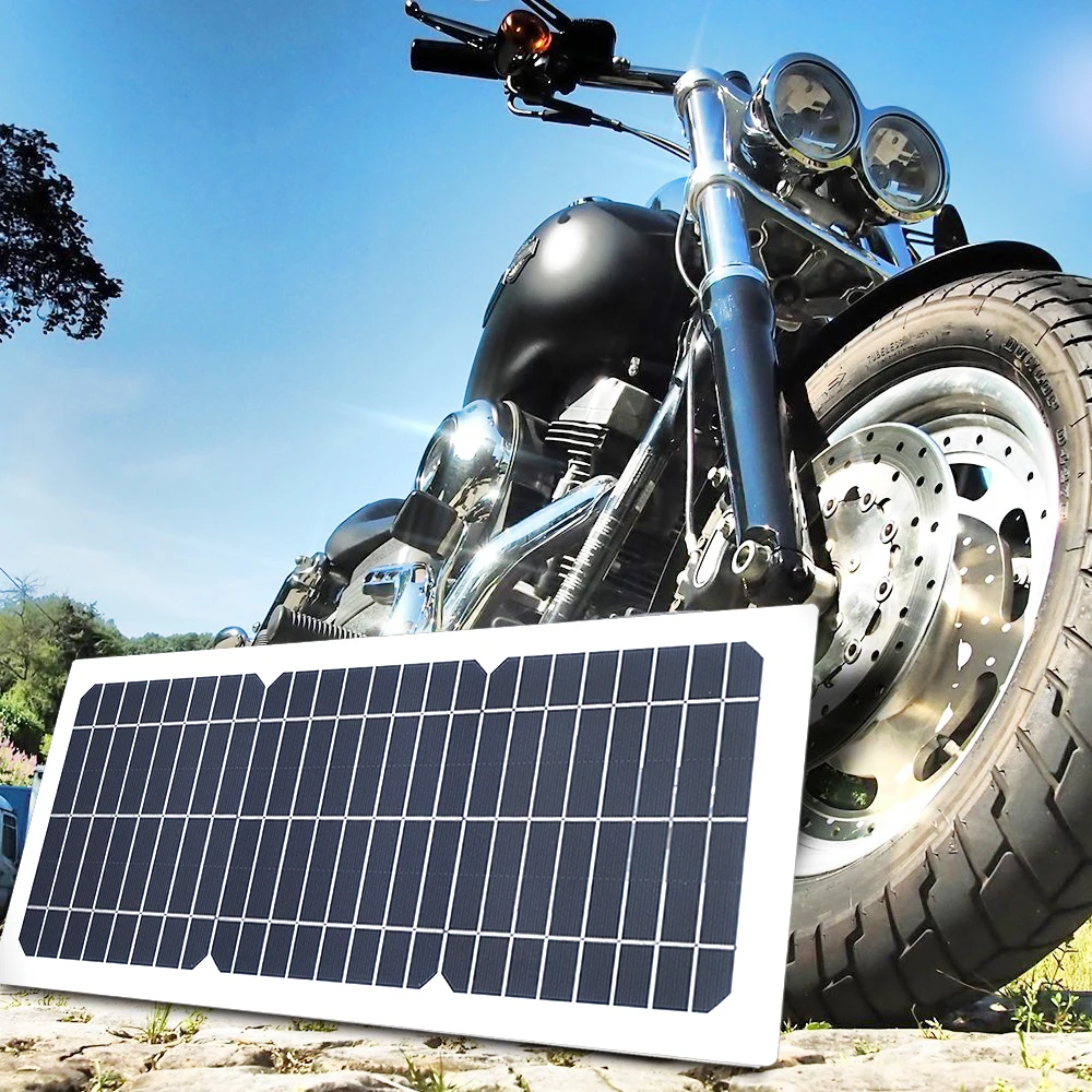 Solar de Silício Bateria do Telefone Xinpuguang 12 v 10 w Transparente Semi flexível Painel Monocristalino Módulo dc 12vol Diy Celular Adaptador - Image 5