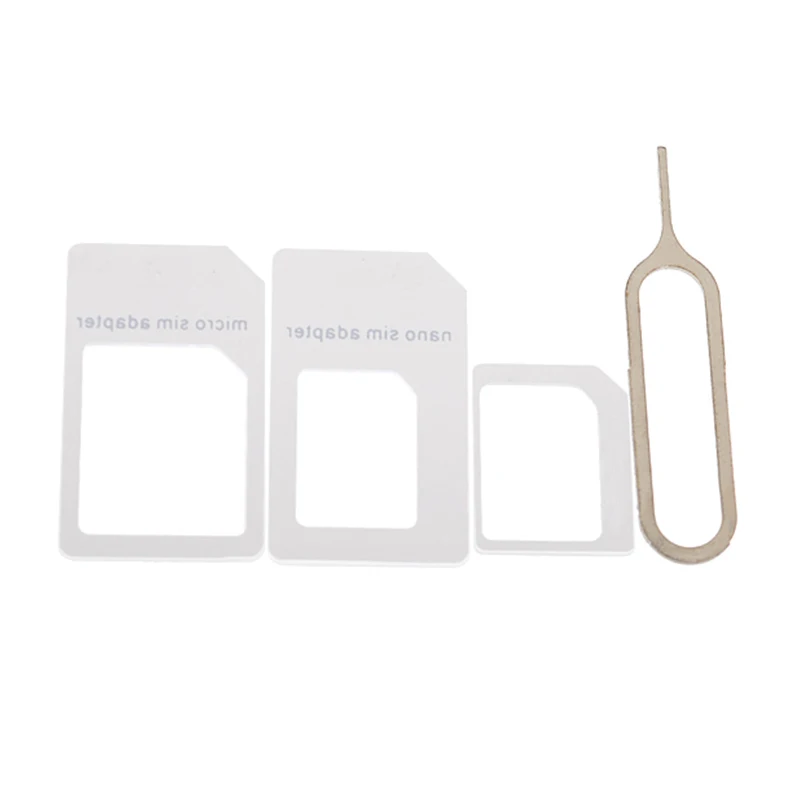 Нано-sim-карты Адаптеры+ адаптер micro-Sim+ Стандартная карта+ Извлечение Pin ключ для iPhone для смартфонов samsung sim-карты адаптеры
