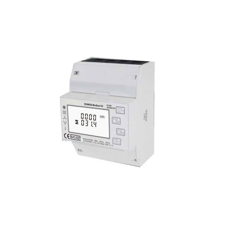 100A SDM630 Modbus RS485 din-рейка кВтч трехфазный счетчик энергии Солнечный фотоэлектрический счетчик энергии RTU цифровой измеритель