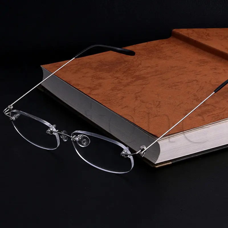 

2017 Super Metal Frame 1.0 ~4.0 Light Men Women Rimless Reading Glasses Presbyopia MAR17_15