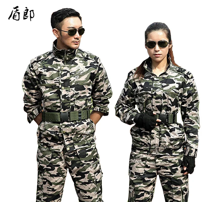 

Outdoor Sport Hunting Clothes Camouflage Suits Tactical Shirt+Combat Cargo Pants Uniforme Militar Military Uniforms Ghillie Suit
