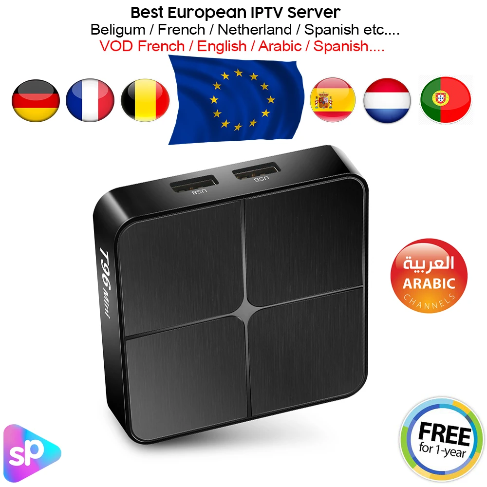 

Smart TV Box Android 7.1 T96 MINI RK3229 2G/16G Support 1 Year IPTV Europe/French/Arabic/Spanish/Belgium etc 3000+ Live TV VOD