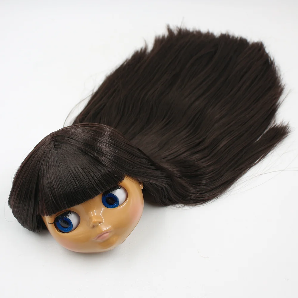 

Factory Blyth doll Brown hair head with face,eyes, hair,without body,suit for diy new body licca,jerryberry,azone,pure neemo,bjd