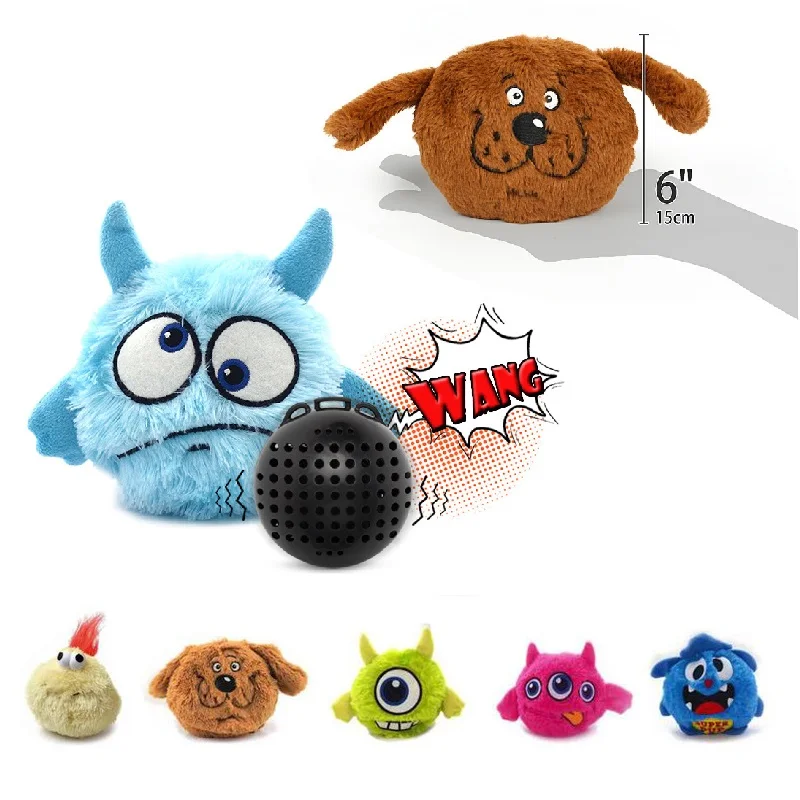 

Pet Magic Roller Ball Toy Dog Ball Cat Toy Automatic Pet Plush Activation Automatic Electric Ball Chew Plush animal Funny Toys