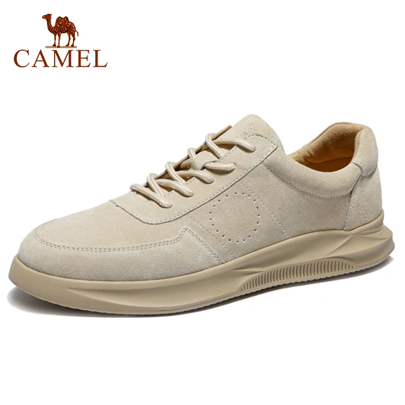 CAMEL Spring Summer Textured Leather Men's Shoes Lace-up Man Outdoor Casual Shoes Thick Bottom Stitch Non-slip Tide Male Shoes CAMEL Spring Summer Textured Leather Men's Shoes Lace-up Man Outdoor Casual Shoes Thick Bottom Stitch Non-slip Tide Male Shoes