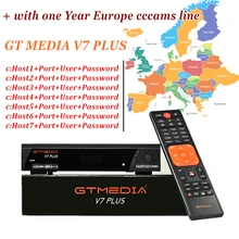 GTMEDIA V7 плюс спутниковый ТВ приемник DVB-S2 спутниковый ресивер с Европой Cccams линии Португалия Германия Польша Испания Италия