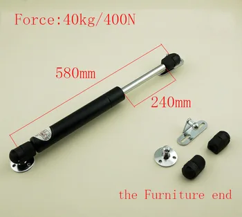 

Free shipping 580mm central distance, 240mm stroke, pneumatic Auto Gas Spring, Lift Prop Gas Spring Damper the Furniture end