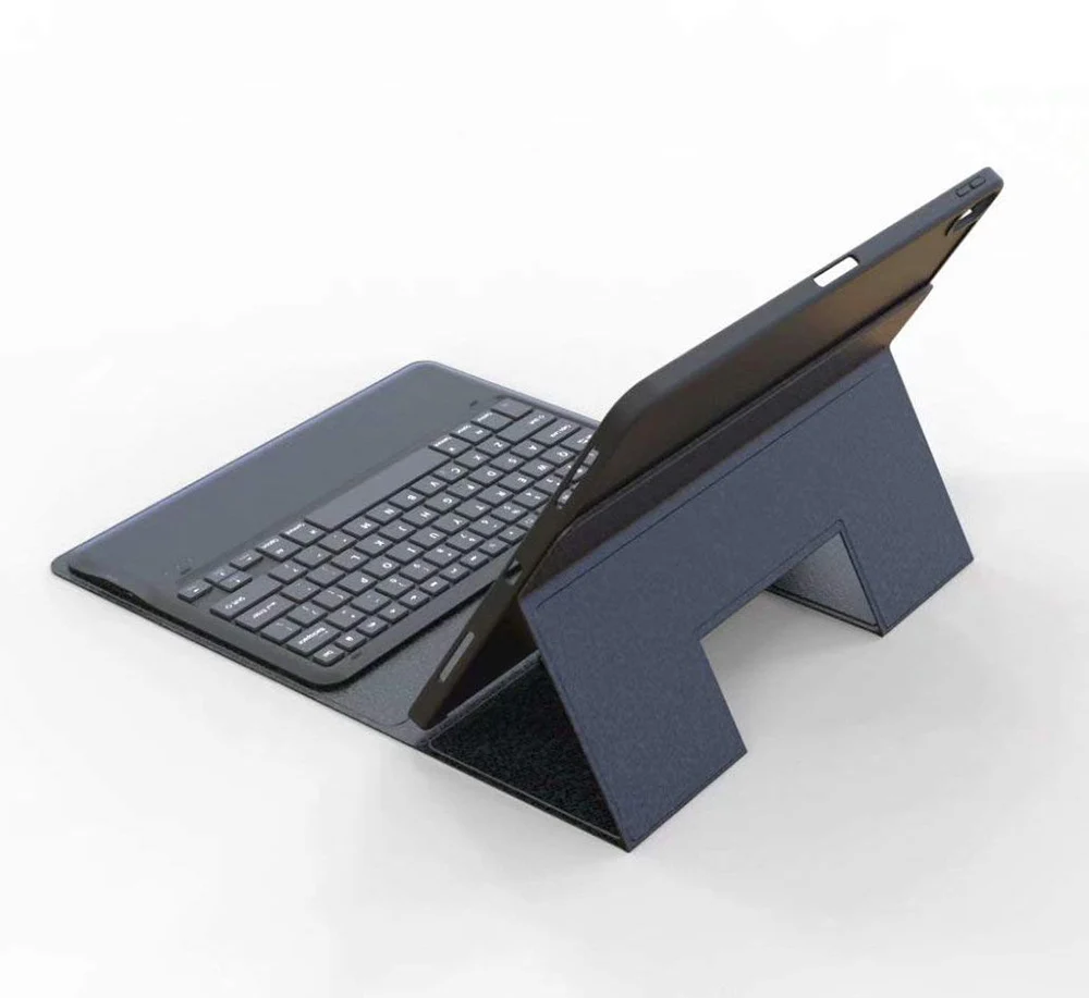 Чехол-клавиатура для iPad Pro 12,9 с карандашом из искусственной кожи, смарт-клавиатура с Bluetooth, силиконовый чехол для iPad 12,9 Funda