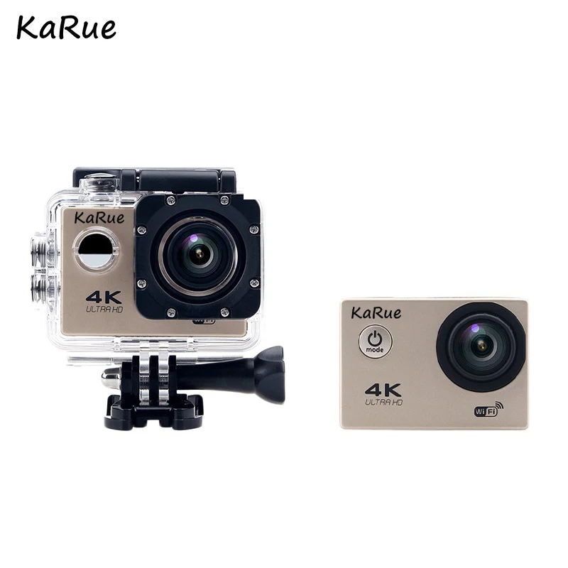 KaRue F60/F60R Ultra HD 4K WiFi 1080P экшн-камера DV Sport 2,0 lcd 170D объектив go Водонепроницаемый pro Hero style Аксессуары для камеры