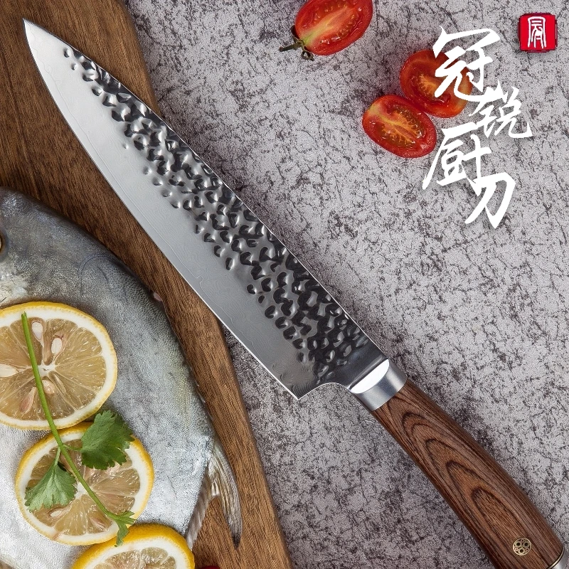 Набор кухонных ножей 3 шт. ножи шеф повара Santoku для очистки овощей vg10 дамасский