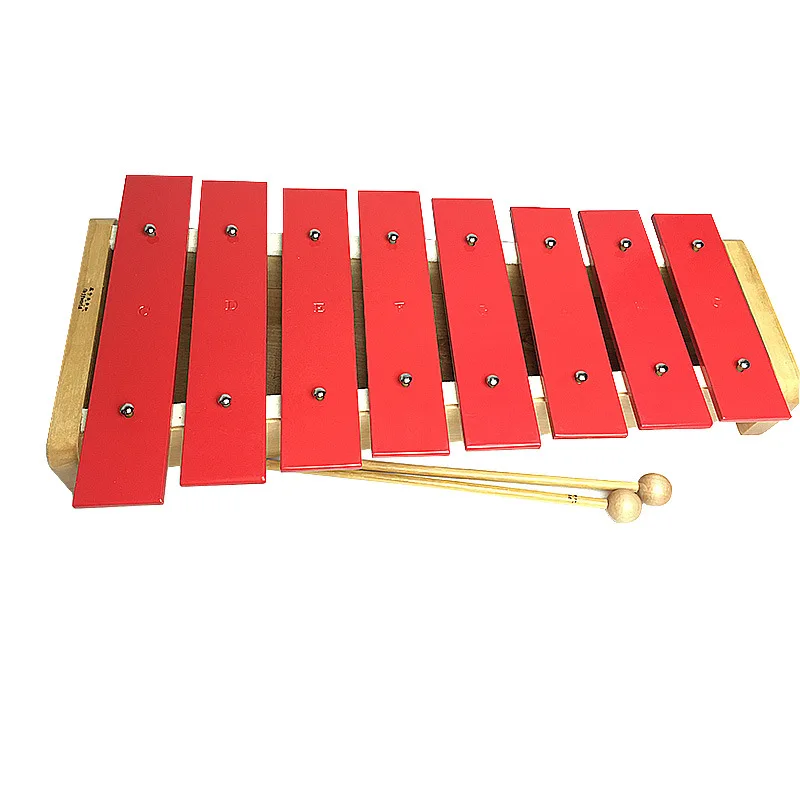 children natural Wooden 8 note tone xylophon percussion musical