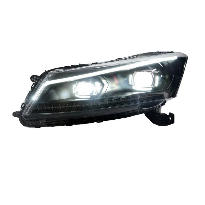 

Front Fog Headlights Cob Side Turn Signal Drl Daytime Running Luces Para Auto Parts Automovil Car Led Lights For Honda Accord