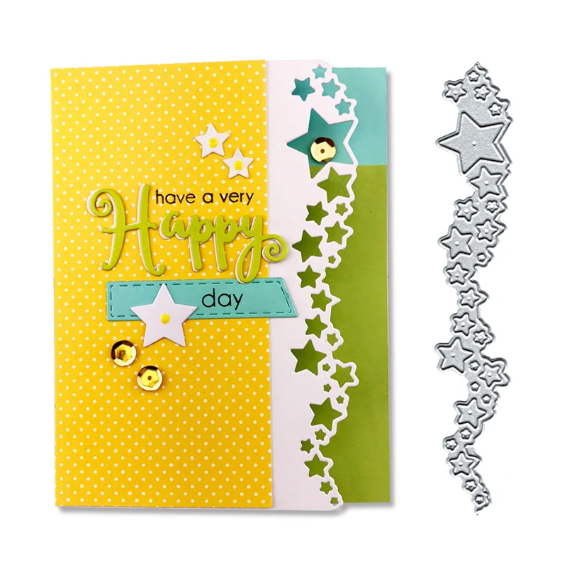 

Julyarts Embossing and Cutting Stencils Dies Scrapbooking Stars DIY Scrapbook Paper Album