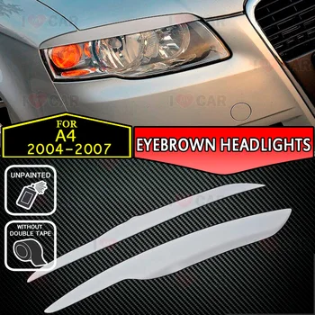 

For Audi A4 2004-2007 headlights eyelids car styling eyebrows trim stickers cover brows eyelids trims tuning decoration