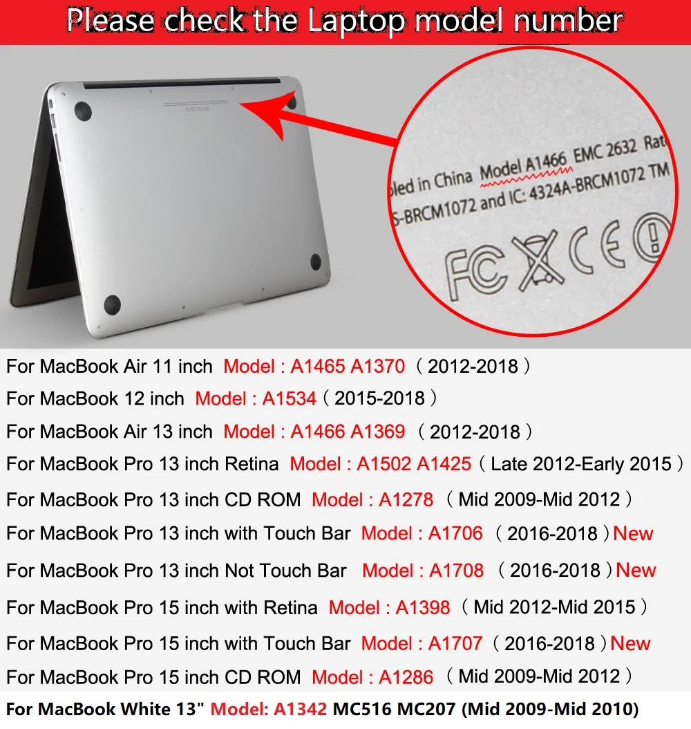 Глянцевый ноутбук чехол для MacBook Pro 13 дюймов с CD-ROM(модель: A1278, версия раннего 2012/2011/2010/2009/2008