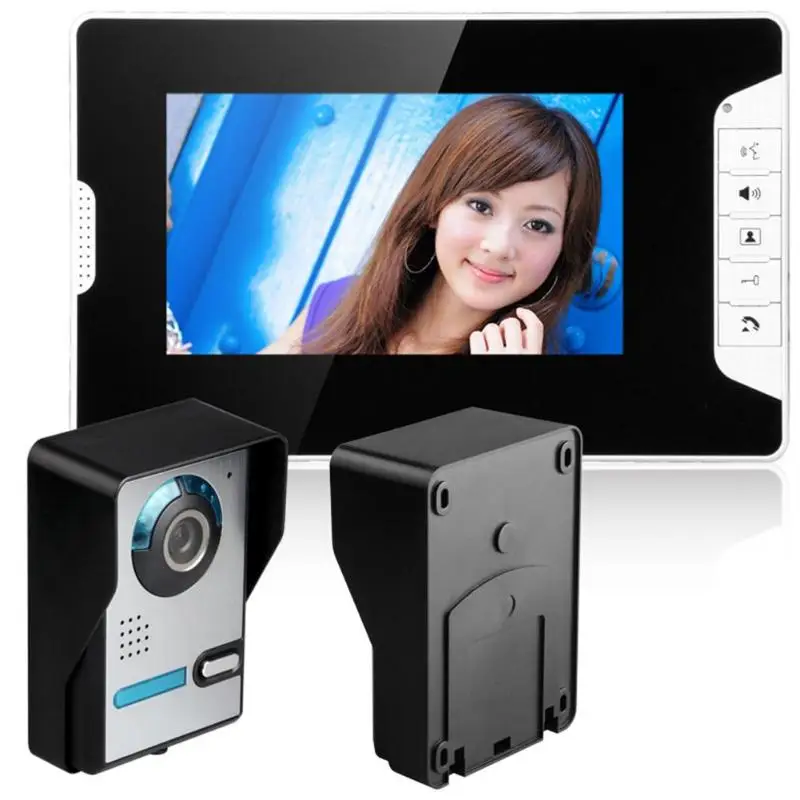 

7 inch LCD Video Door Phone System Doorbell Intercom Kit Indoor Monitor Night Vision HD Camera Support Door Bell