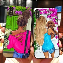 Fashionable city female white collar Case For iPhone MAX XR XS X10 5 6 6S 6